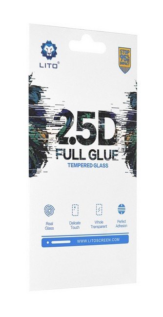 Tvrzené sklo LITO Samsung A40 FullGlue černé 97230