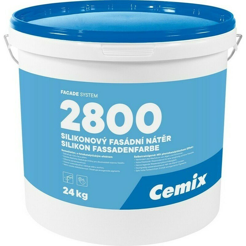 Nátěr fasádní silikonový Cemix bezpř., 24 kg 24 kg