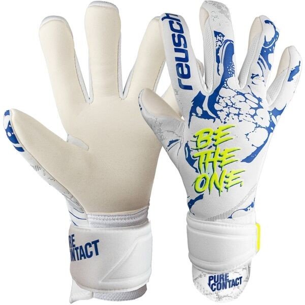 Reusch PURE CONTACT SILVER Fotbalové brankářské rukavice, bílá, velikost 10