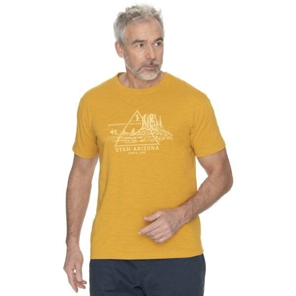 BUSHMAN DEMING Pánské tričko, žlutá, velikost XXXL