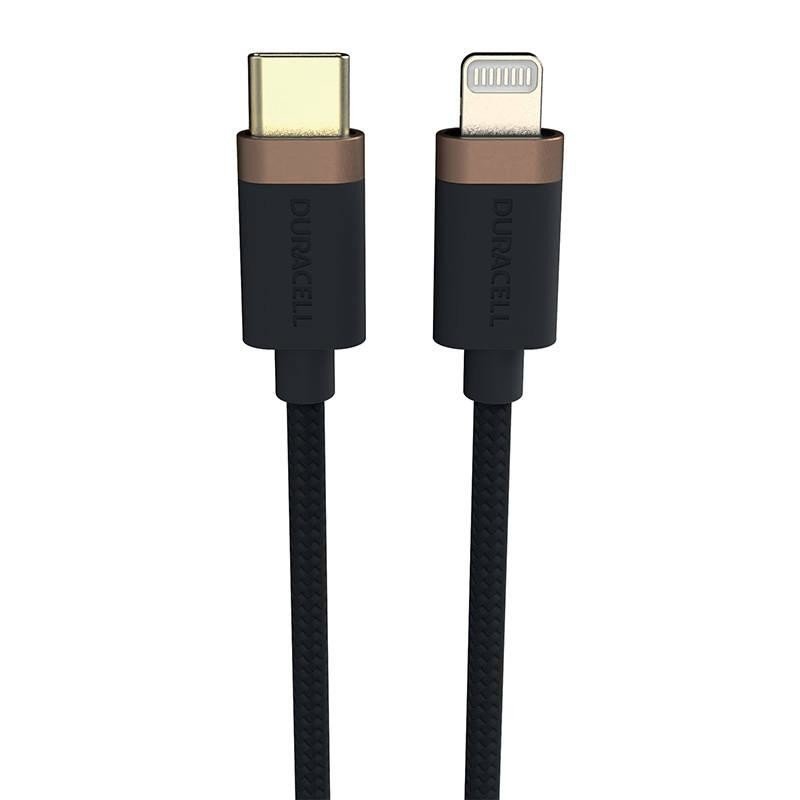 Kabel USB-C na Lightning Duracell 1 m (černý)