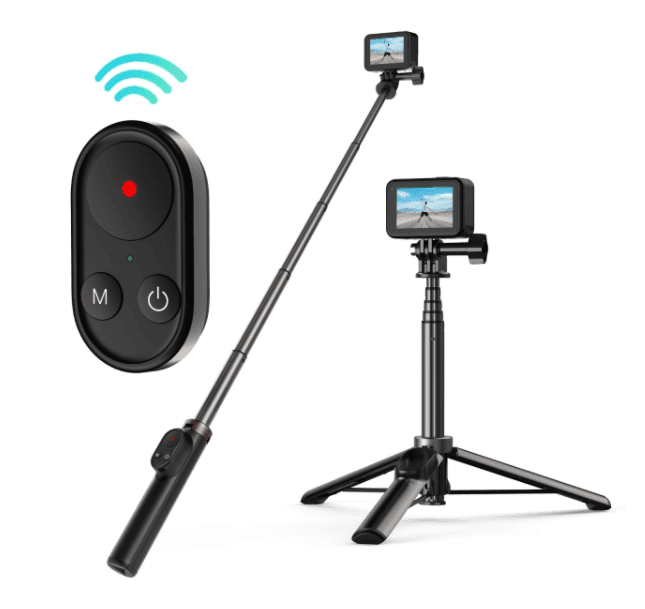 Selfie tyč Telesin pro smartphony a sportovní kamery s dálkovým ovládáním BT (TE-RCSS-001)