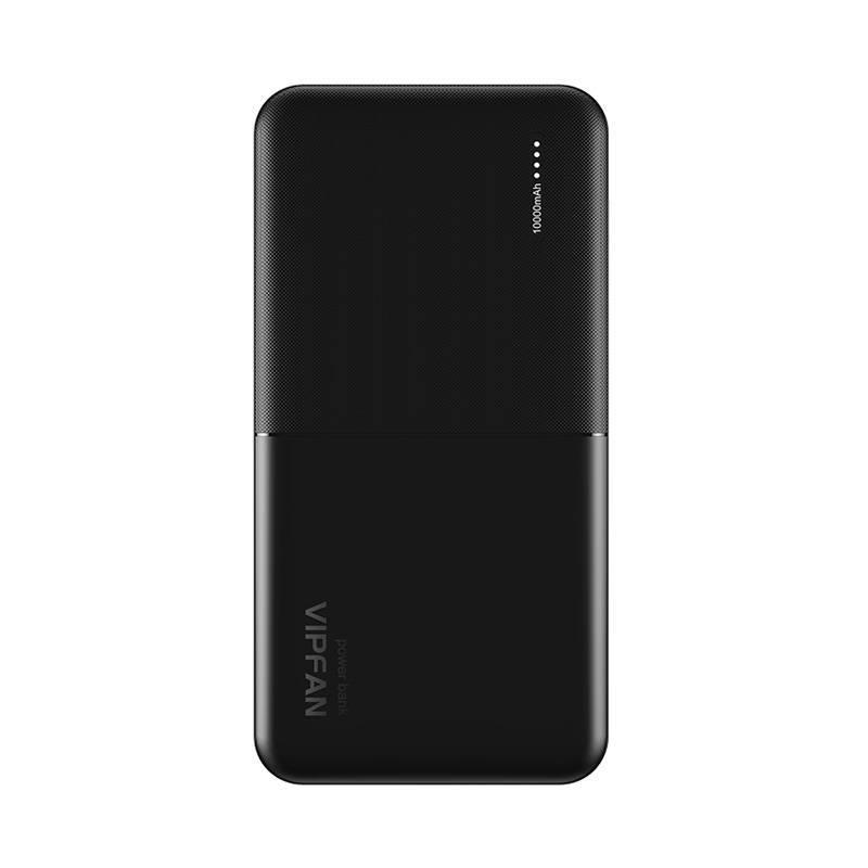Powerbanka Vipfan Ultra-Thin F04 10000mAh, 2x USB (černá)