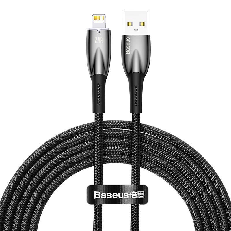 Kabel USB-Lightning Baseus Glimmer, 2,4 A, 2 m (černý)