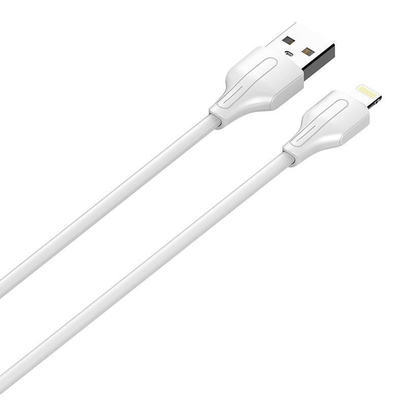 Kabel USB na Lightning LDNIO LS540, 2,4A, 0,2 m (bílý)