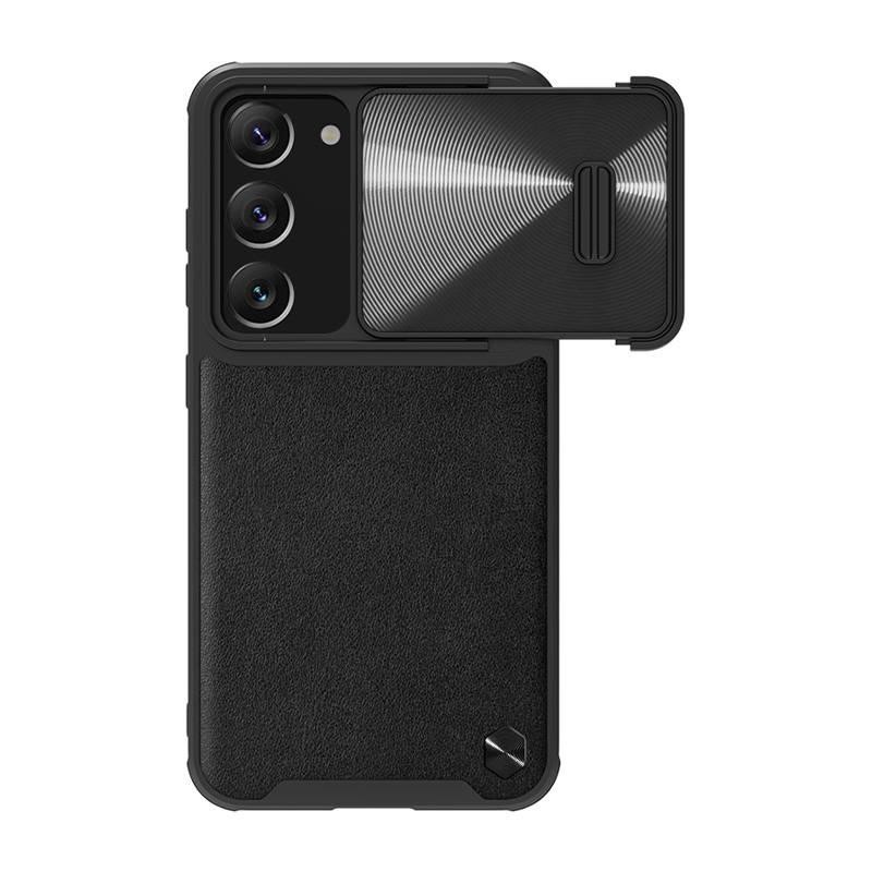Nillkin CamShield Kožené pouzdro pro Samsung Galaxy S23+/S23 Plus (černé)