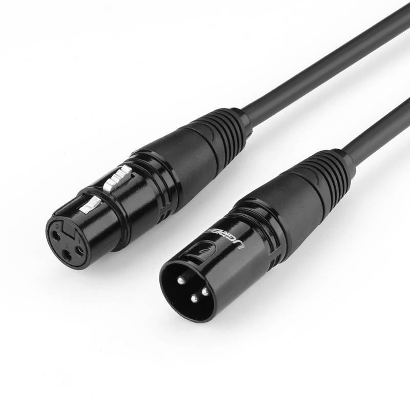 Kabel UGREEN AV130 XLR samice - XLR samec - 1 m (černý)