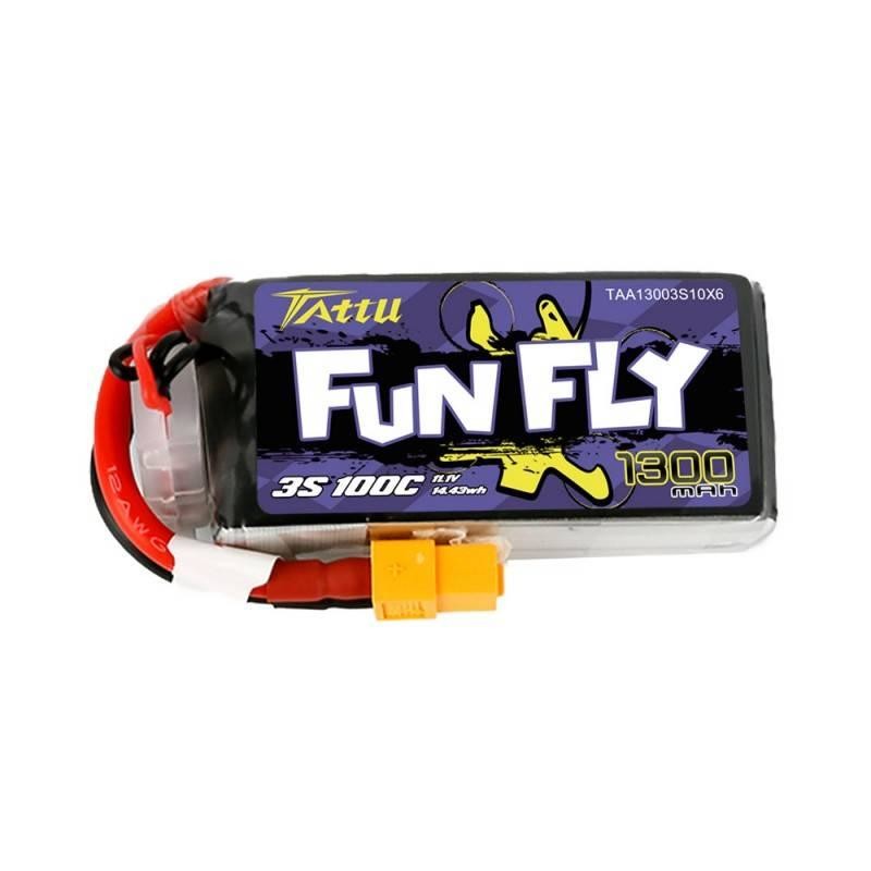 Baterie Tattu Funfly 1300mAh 11,1V 100C 3S1P