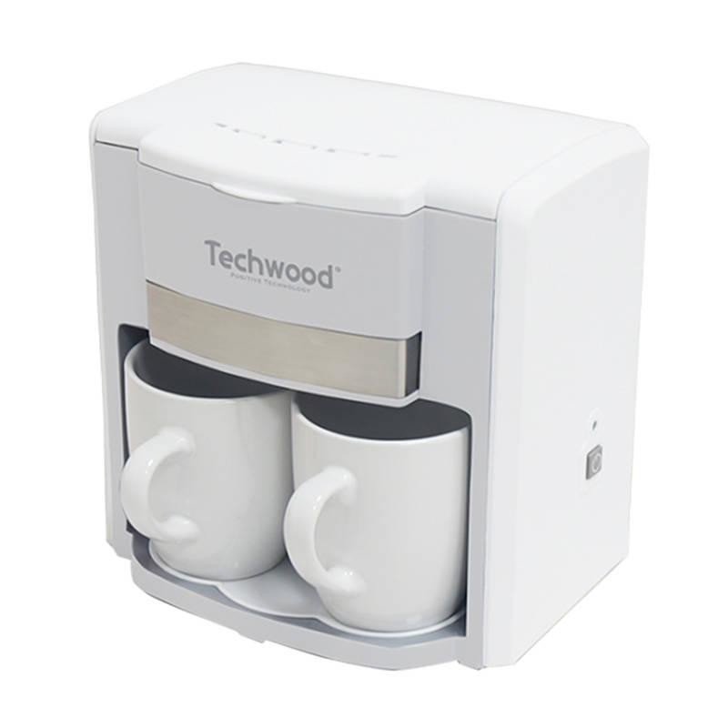 Filtrační kávovar Techwood na 2 šálky (bílý)