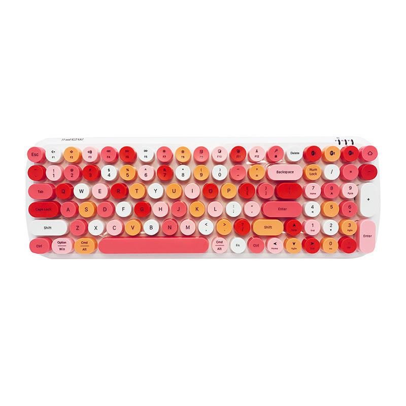 Bezdrátová klávesnice MOFII Candy BT (bílo-růžová)
