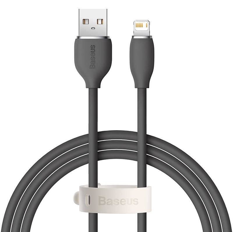 Kabel USB na Lightning Baseus Jelly, 2,4 A 1,2 m (černý)