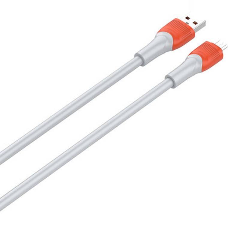 Kabel USB-Micro USB LDNIO LS602, 2m, 30W (oranžový)