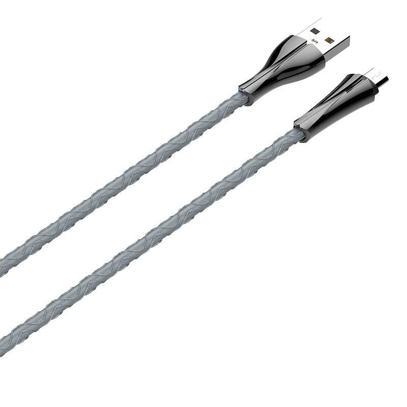 Kabel LDNIO LS461 LED microUSB, 1 m