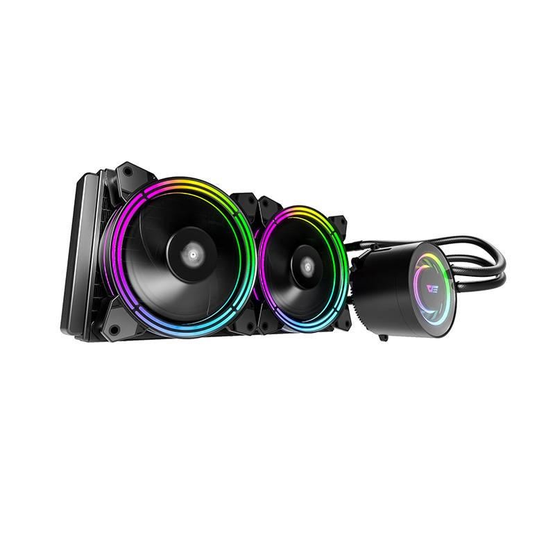 Počítačový vodní chladič AiO Darkflash TR240 RGB 2x 120x120 (černý)