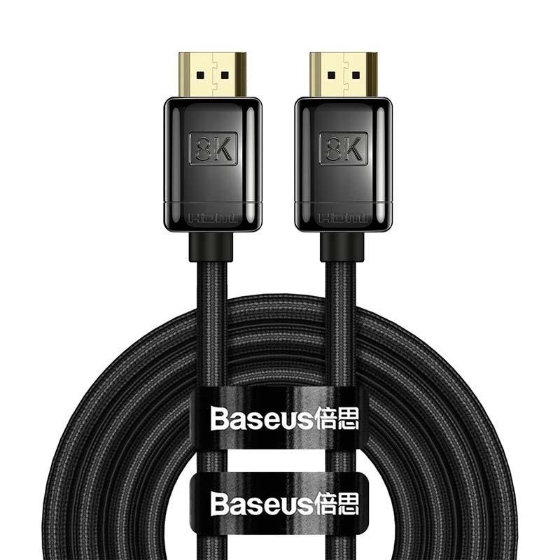 Kabel HDMI 2.1 Baseus High Definition Series, 8K 60Hz, 3D, HDR, 48Gbps, 2m (černý)