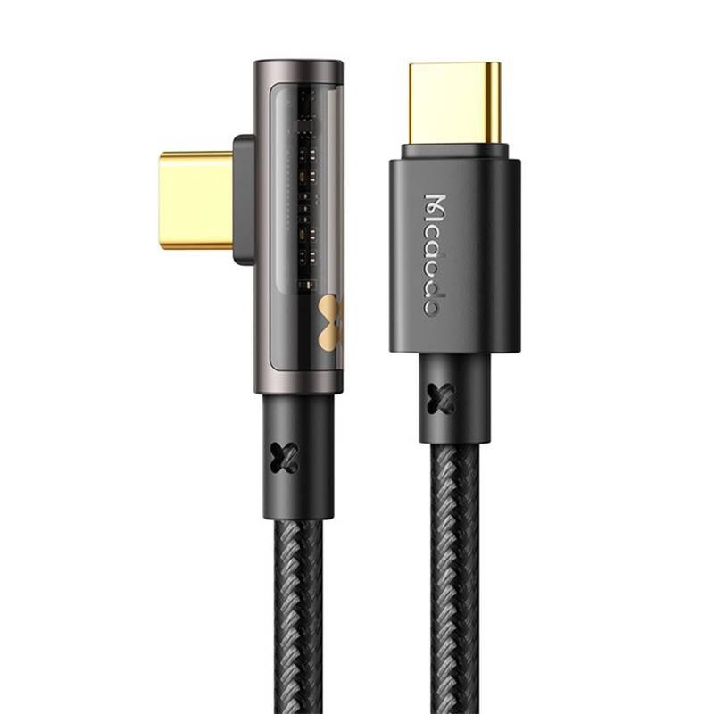Úhlový kabel Prism USB na USB-C Mcdodo CA-3400, 100 W, 1,2 m (černý)
