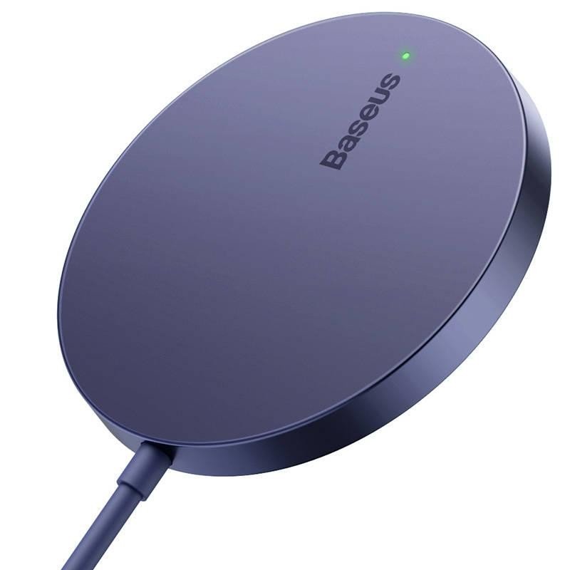 Baseus Simple Mini3 15W magnetická indukční nabíječka (fialová)