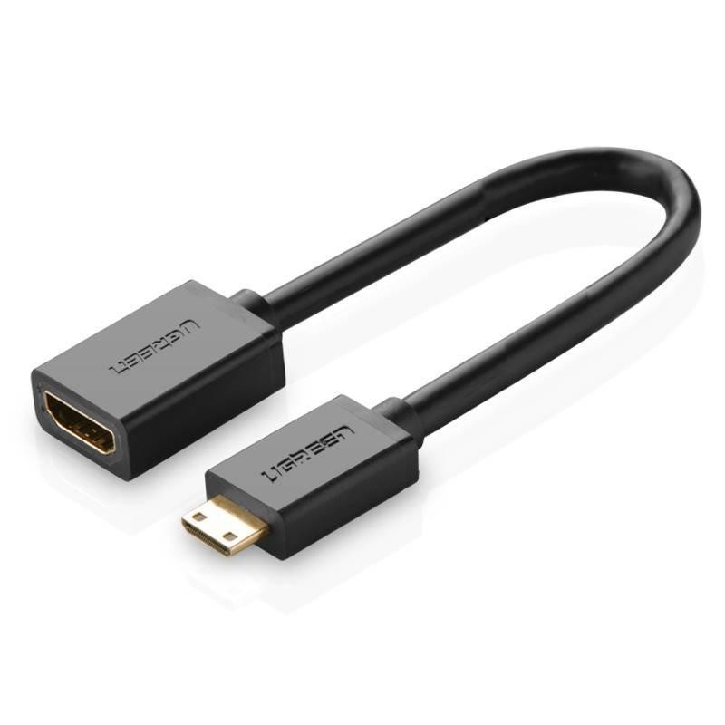 Adaptér UGREEN 20137 Mini HDMI na HDMI, 22 cm (černý)