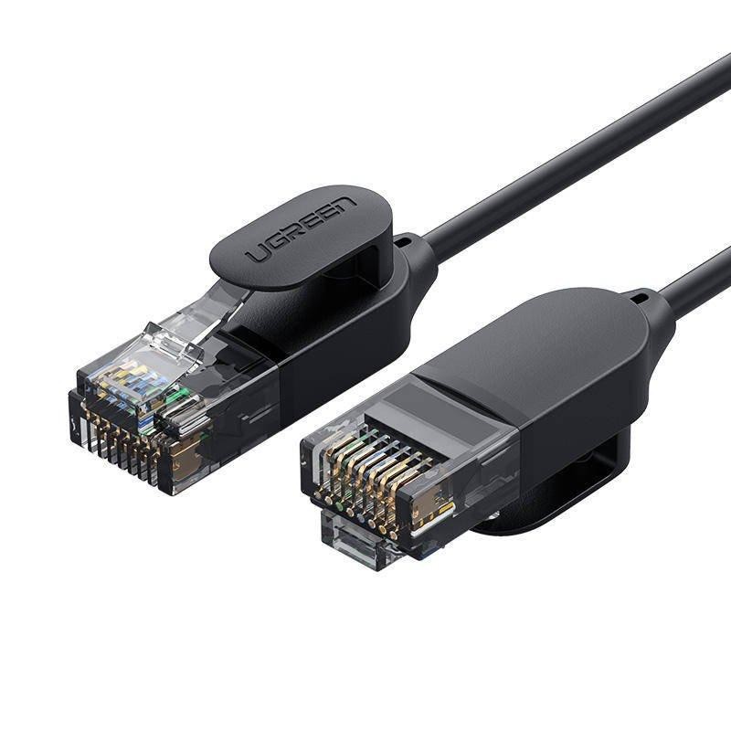 UGREEN NW122 Ethernet RJ45, Cat.6A, síťový kabel UTP, 1,5 m (černý)