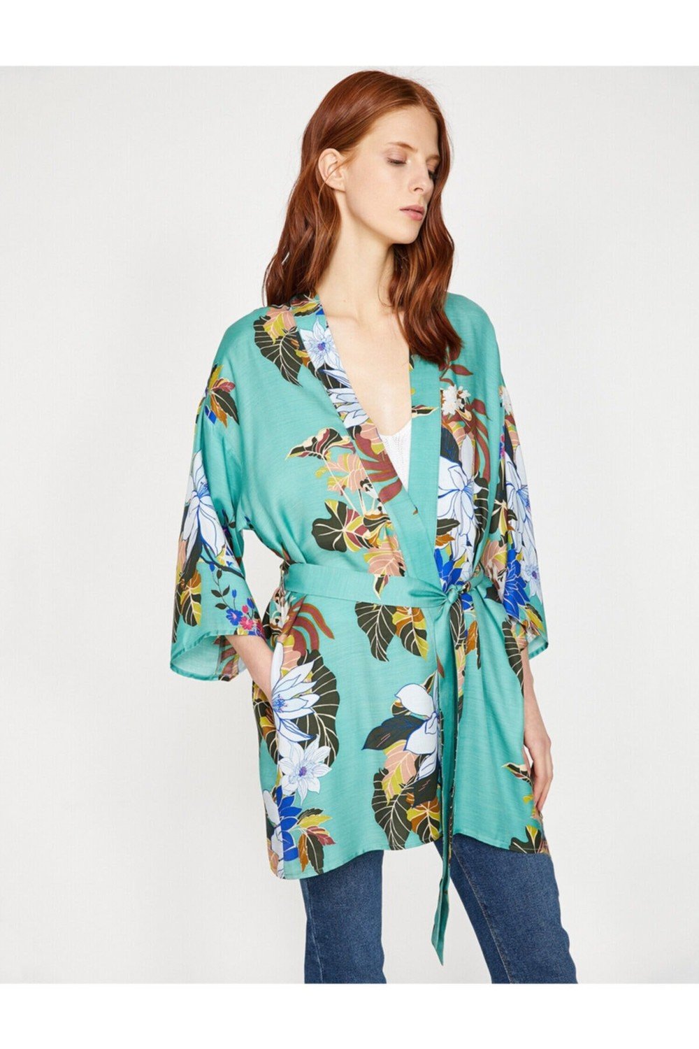 Koton Kimono & Caftan - Green - Regular fit