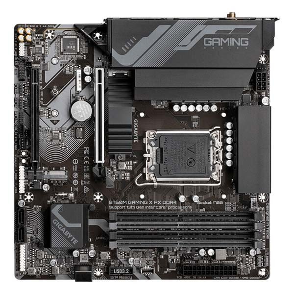 Gigabyte B760M GAMING X AX DDR4 , Intel B760, Socket1700, 4xDDR4, mATX