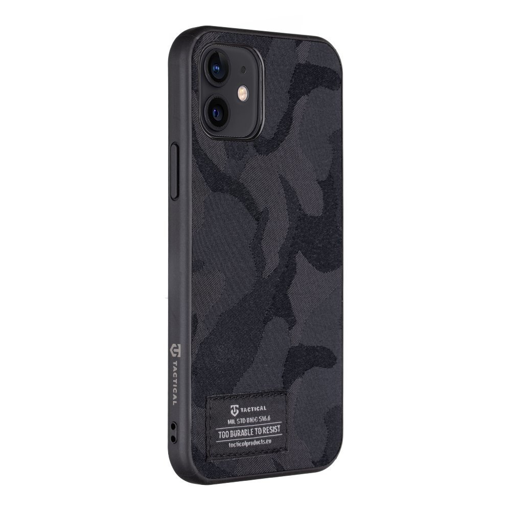 Zadní kryt Tactical Camo Troop pro Apple iPhone 12/12 Pro, černá