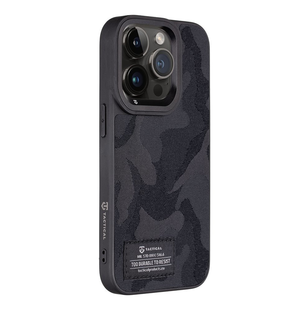 Zadní kryt Tactical Camo Troop pro Apple iPhone 14 Pro, černá