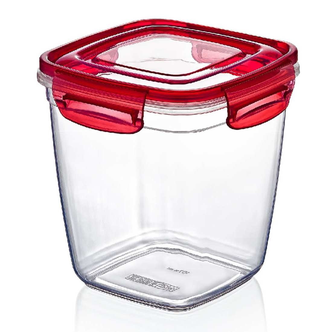 DUNYA Dóza 1,9L čtverec vysoká s těsněním  LOCK&FRESH