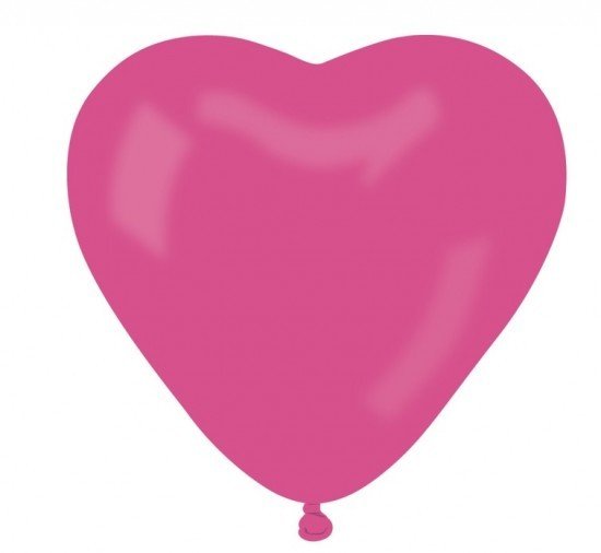 Gemar Balónky nafukovací srdce - tm. růžové - 50 ks - 410611