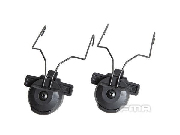 Adaptér EX3.0 GEN2 Rails na přilbu pro sluchátka FMA® – Černá (Barva: Černá)