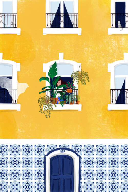 Maja Tomljanovic Ilustrace Lisbon, Maja Tomljanovic, (26.7 x 40 cm)