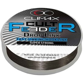 CLIMAX CULT Feeder Droplink potápěvá šňůra šedá 10m 0,12mm / 5,0kg