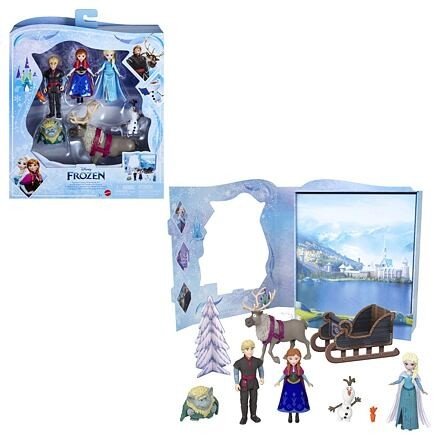 Disney Frozen Pohádkový příběh malé panenky Anna a Elsa s kamarády HLX04