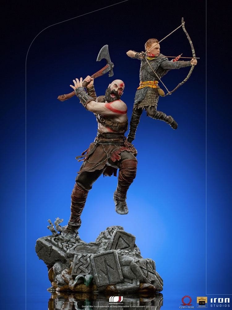 Iron Studios | God of War - BDS Art Scale Statue 1/10 Kratos & Atreus 34 cm