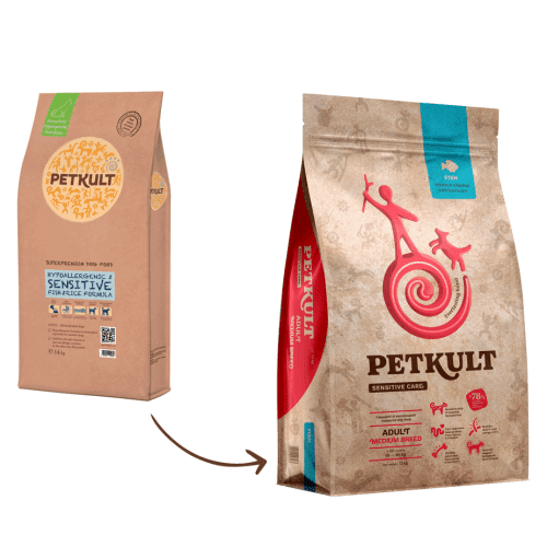 PETKULT  dog  SENSITIVE  FISH  adult   MEDIUM - 12kg