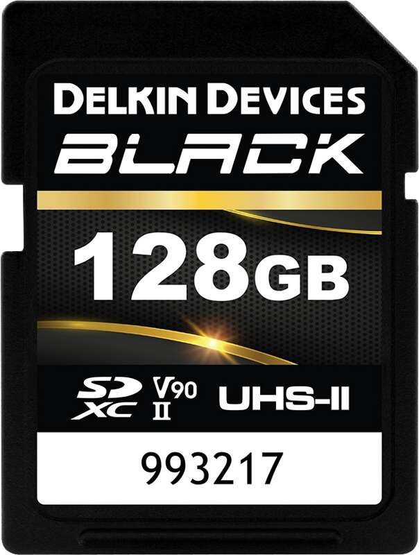 Delkin SDXC 128GB Black Rugged 300MB/s Class 10 UHS-II (V90) DSDBV90128BX