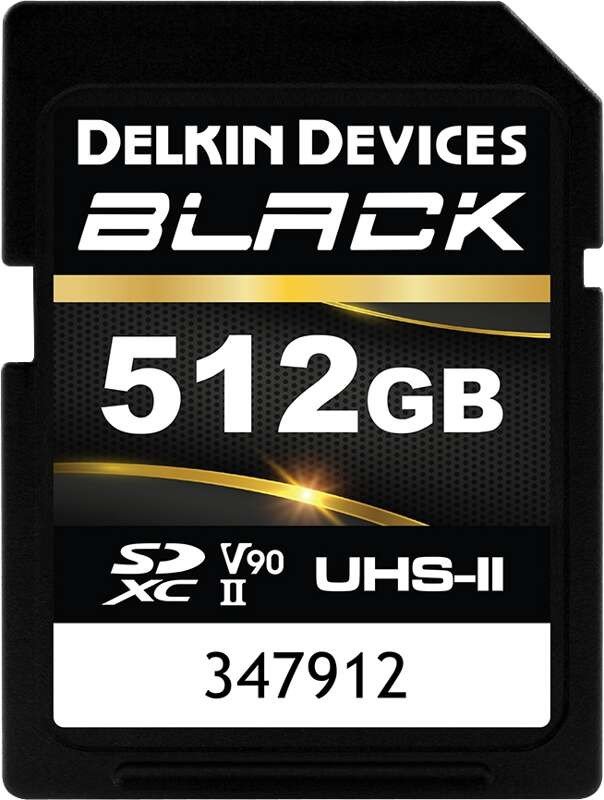 Delkin SDXC 512GB Black Rugged 300MB/s Class 10 UHS-II (V90) DSDBV90512BX