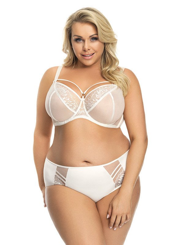 Dámské kalhotky Gorsenia K 497 Paradise Smetanové - 3XL - krém