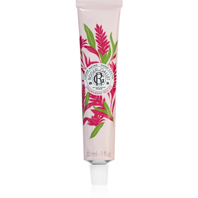 Roger & Gallet Gingembre Rouge výživný krém na ruce a nehty pro ženy 30 ml