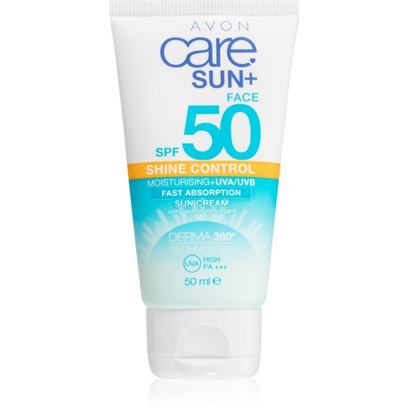 Avon Care Sun + matující krém na opalování SPF 50 50 ml