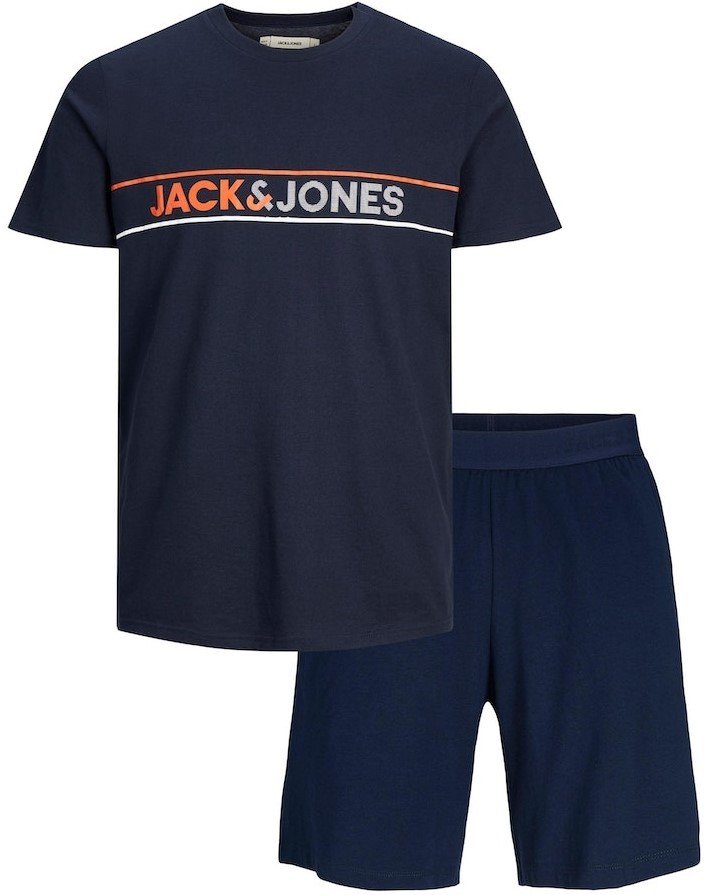 Jack&Jones PACK - triko a kraťasy JACJAXON Standard Fit 12248978 Navy Blazer XL
