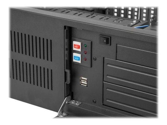 LANBERG SC01-4504-10B RACKMOUNT SERVER CHASSIS ATX 450/10 19/4U, SC01-4504-10B