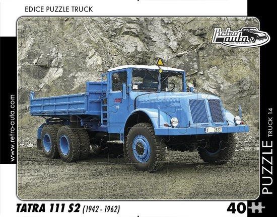 RETRO-AUTA Puzzle TRUCK č.14 Tatra 111 S2 (1942-1962) 40 dílků