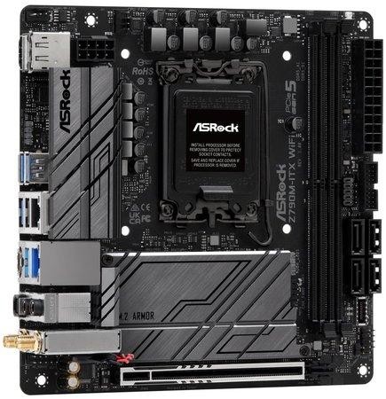 ASRock Z790M-ITX WIFI / Intel Z790 / LGA1700 / 2x DDR5 / 2x M.2 / HDMI / DP / USB-C / WiFi / Mini-ITX, Z790M-ITX WIFI