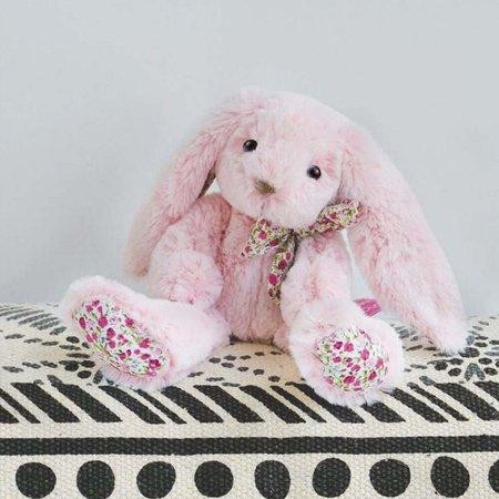 Doudou Histoire d'Ours Plyšová hračka růžový králíček 40 cm