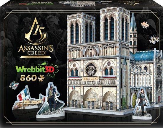 WREBBIT 3D puzzle Assassin's Creed Unity: Notre-Dame 860 dílků