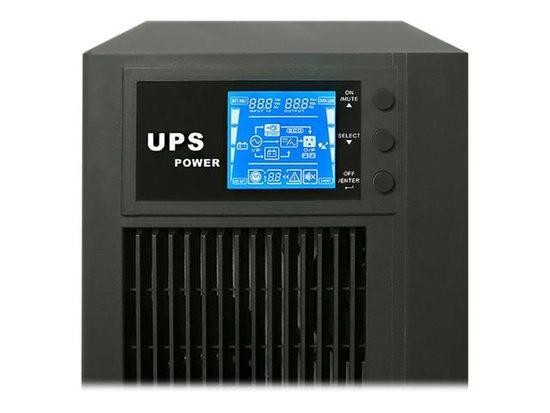 QOLTEC 53043 Qoltec Nepřerušitelný zdroj napájení On-line 3KVA 2.4kW LCD USB, 53043