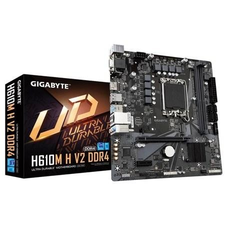 GIGABYTE MB Sc LGA1700 H610M H V2 DDR4, Intel H610, 2xDDR4, 1xHDMI, 1xVGA, mATX, H610M H V2 DDR4