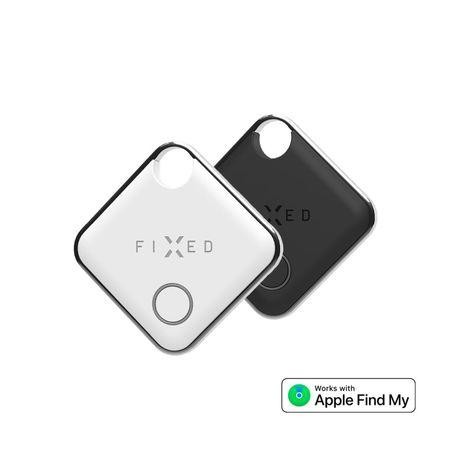 Smart tracker FIXED Tag s podporou Find My, 2 ks, černý + bílý