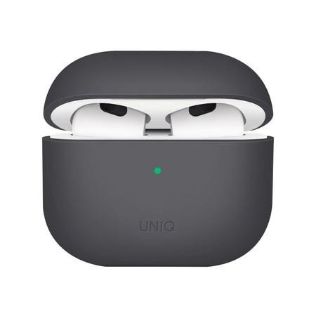 UNIQ Lino Hybrid Liquid silikonové pouzdro AirPods 2021 šedé